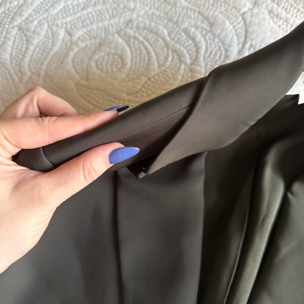 Vince - Boyfriend Blazer - Deep Laurel (Green) - Picture 11 of 14